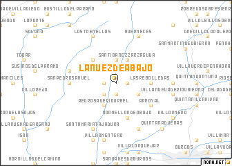 map of La Nuez de Abajo