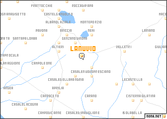 map of Lanuvio