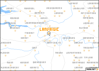 map of Lanvaidic
