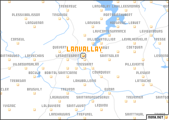 map of Lanvallay