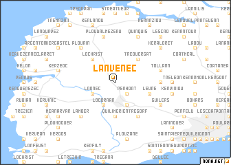 map of Lanvénec