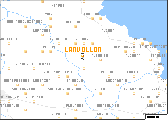 map of Lanvollon