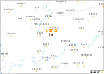 map of Lanxi