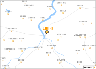 map of Lanxi