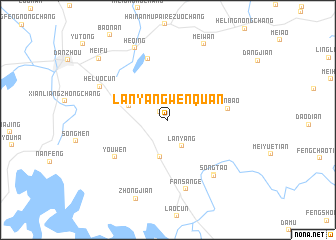 map of Lanyangwenquan