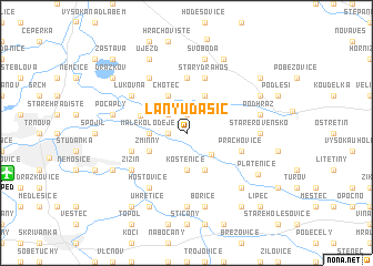 map of Lány u Dašic