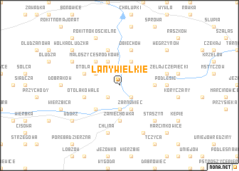 map of Łany Wielkie