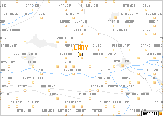 map of Lány