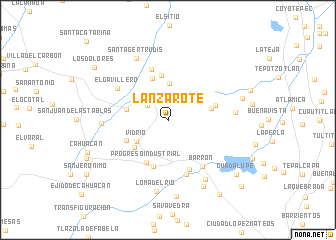 map of Lanzarote