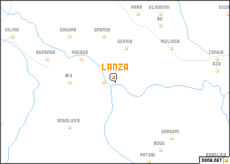 map of Lanza