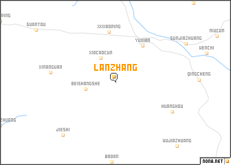 map of Lanzhang