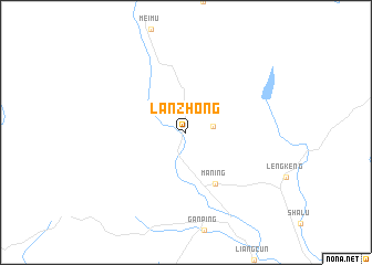 map of Lanzhong