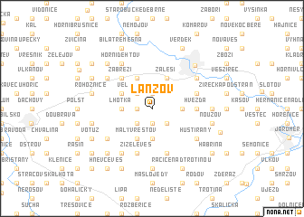 map of Lanžov