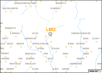 map of Lanz