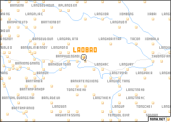 map of Lao Bảo