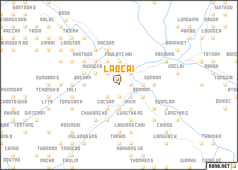 map of Lào Cai