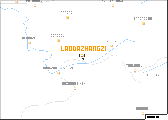 map of Laodazhangzi