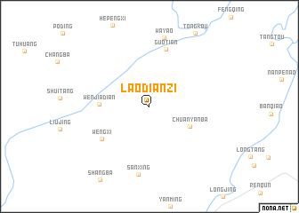 map of Laodianzi