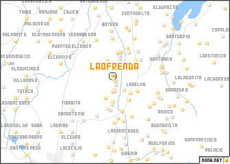 map of La Ofrenda