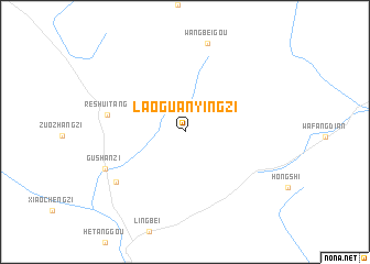 map of Laoguanyingzi