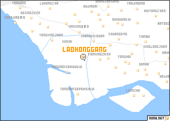 map of Laohonggang