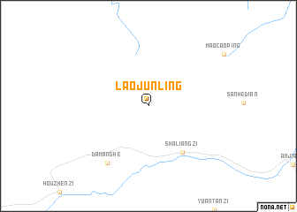 map of Laojunling