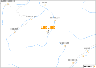 map of Laoling
