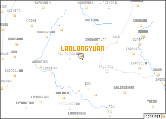 map of Laolongyuan