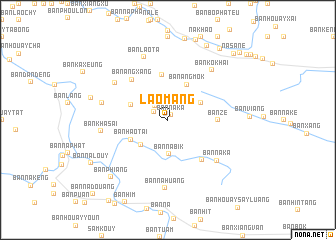 map of Lao Mang