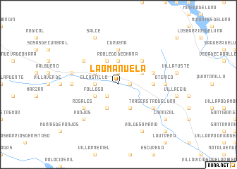 map of La Omañuela