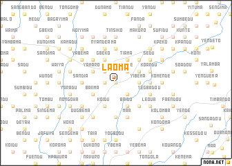 map of Laoma