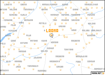 map of Laoma