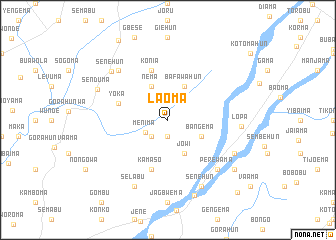 map of Laoma