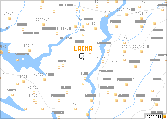 map of Laoma