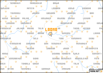 map of Laoma