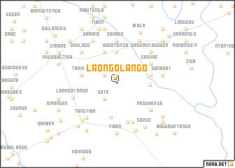 map of Laongo Lango