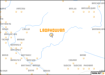 map of Lao Phou Van