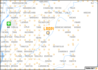 map of Lao-p\