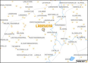 map of La Ordeña