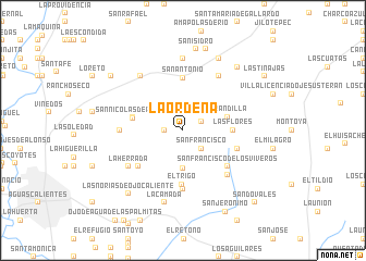 map of La Ordeña