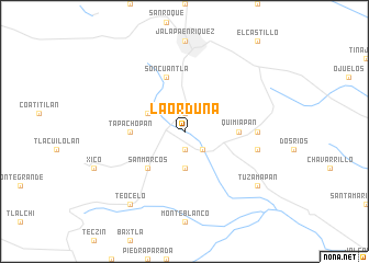 map of La Orduña