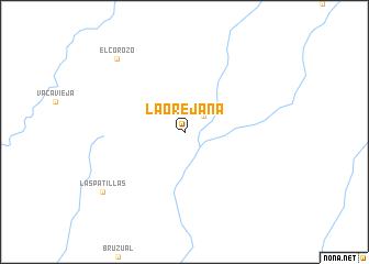 map of La Orejana