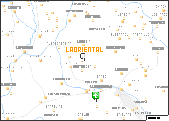 map of La Oriental