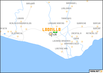 map of La Orilla