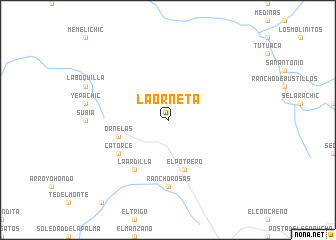 map of La Orneta