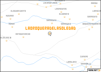 map of La Oroquera de La Soledad