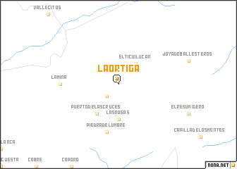 map of La Ortiga