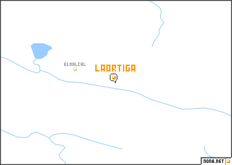 map of La Ortiga