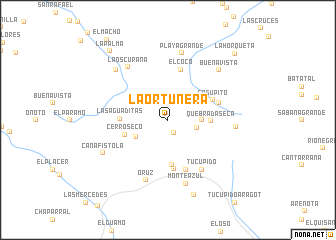 map of La Ortuñera