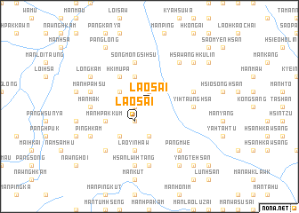 map of Lao-sai